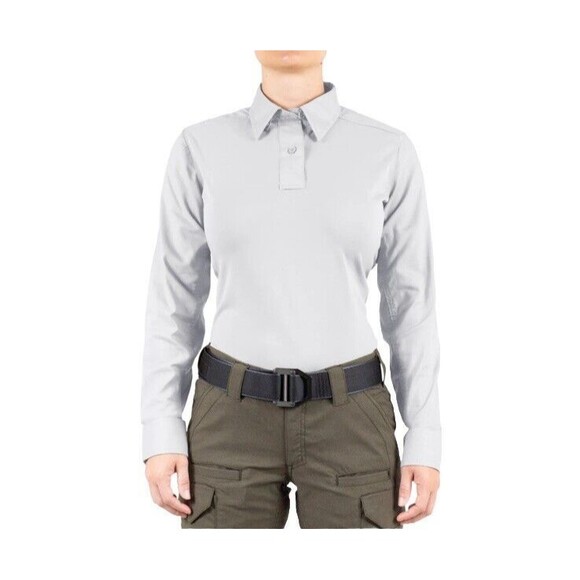 First Tactical Shirt V2 Pro Performance Long Sleeve White Military Medical M - Picture 1 of 9